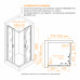 Душевой уголок RGW CL-36B 800x800 06093688-44 черный матовый 