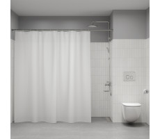 Штора для ванной IDDIS Бэйс Base 200x240 см, полиэстер, белый BL08P24i11 