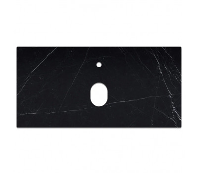 Столешница La Fenice Granite Black Olive Light Lappato Terra 100 см, черная  Столешница La Fenice Granite Black Olive Light Lappato Terra 100 см, черная