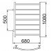 Полотенцесушитель водяной Ника ЛД 100/60 бок 50 Хром 