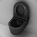 Унитаз подвесной FlashClean с сиденьем микролифт, матовый AM.PM Func C8F1701MBSC Черный матовый Унитаз подвесной FlashClean с сиденьем микролифт, матовый AM.PM Func C8F1701MBSC Черный матовый