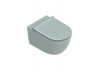 Подвесной унитаз безободковый, смыв Tornado, покрытие Twinglaze+ Catalano Sfera 0511550028 Aqua Satinato бирюзовый