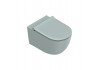 Подвесной унитаз безободковый, смыв Tornado, покрытие Twinglaze+ Catalano Sfera 0511550028 Aqua Satinato бирюзовый