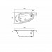 Ванна акриловая Roca CORFU 160x90 248574000 правая, монтажный комплект отдельно