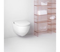 Унитаз-биде подвесной Laufen Cleanet 8.2069.1.400.000.1 безободковый у с пультом дистанционного управления