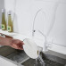Смеситель для кухни с гибким изливом Shevanik S343C-1, белый
