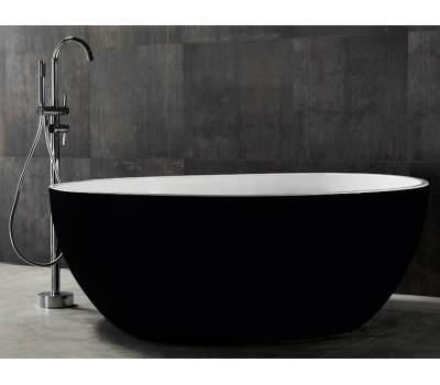Акриловая ванна ABBER AB9279MB черная матовая 