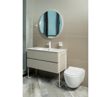 Тумба без раковины Armadi Art Vallessi 100 Grey Stone 2 полки 837-100-GS 