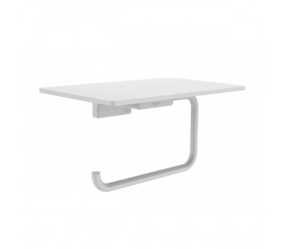 Держатель для туалетной бумаги с полочкой Rose RG1805C, белый