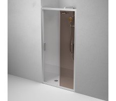 Дверь душевая в нишу AM.PM Gem W90G-100-1-195MBr Стекла прозрачное, бронзовое; профиль хром матовый 