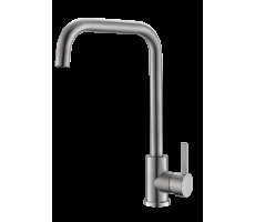 Смеситель для кухни высокий излив нержавеющая K57 VODA 