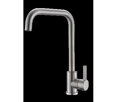 Смеситель для кухни высокий излив нержавеющая K57 VODA 