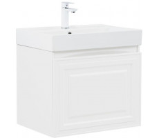 Тумба с раковиной Aquanet Агата 60 1 ящ. цв. белый сатин 00348184 Тумба с раковиной Aquanet Агата 60 1 ящ. цв. белый сатин 00348184