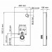 Пристенный модуль системы инсталляции для унитазов WasserKRAFT Naab 86 86TLT.040.PE.WH белый матовый 