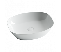 Умывальник чаша накладная овальная 50х38 Element Ceramica Nova CN5005 Белый