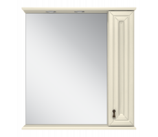 Зеркальный шкаф Misty Лувр 75 правый (слоновая кость) П-Лвр03075-1014П Зеркальный шкаф Misty Лувр 75 правый (слоновая кость) П-Лвр03075-1014П