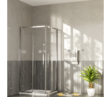 Ограждение душевое ESBANO ESF-90D1+110D2-C Размер: 90х110х195  хром 
