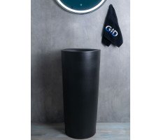 Раковина Gid Nb130bg 81110 накладная черная графит 