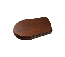 Сиденье для унитаза Kerasan Retro 108640 петли бронза, с микролифтом, цвет дерево