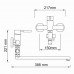 Смеситель для ванны WasserKRAFT Wern 4200 4202L никель  Смеситель для ванны WasserKRAFT Wern 4200 4202L никель