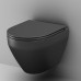 Унитаз подвесной FlashClean с сиденьем микролифт AM.PM Spirit V2.0 C701700MBSC Черный 