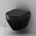 Унитаз подвесной FlashClean с сиденьем микролифт AM.PM Spirit V2.0 C701700MBSC Черный 