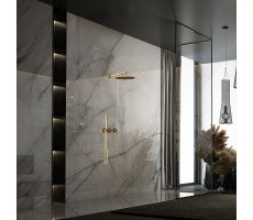 Душевой комплект Vincea Groove VSFW-4G01BG4 встраиваемый, 2 режима, 30см верх душ, брашированное золото 