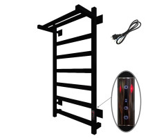 Полотенцесушитель Тругор Пэк сп 20 кв П 80х50 черный ВГП - сенсор черный 