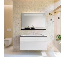 Тумба с раковиной Burgbad Fiumo SFXN122F3956FOT2G0200C0001*1 цвет белый матовый