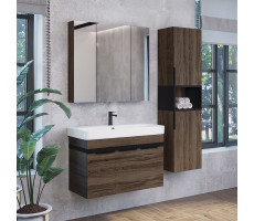 Тумба-умывальник Comforty Соло-90 дуб тёмно-коричневый с раковиной Адриана 90 00-00010979 Тумба-умывальник Comforty Соло-90 дуб тёмно-коричневый с раковиной Адриана 90 00-00010979