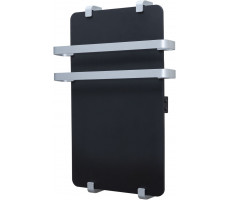 Полотенцесушитель электрический Allen Brau Infinity 100x44 с рейлингом 2.0, серебро браш 