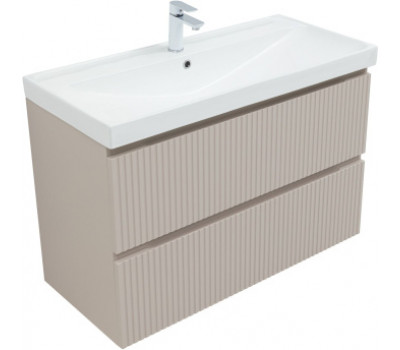 Тумба под раковину Aquanet Джейн (Flat) 100 бежевый 00343979 Тумба под раковину Aquanet Джейн (Flat) 100 бежевый 00343979
