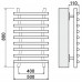 Полотенцесушитель водяной Ника ЛБ 8 80/40 Хром 