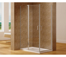 Душевой уголок Aquanet Cinetic 120х80,прозрачное стекло (AE12-N-120H190U-CT + AE12-N-80H190U-CT) 