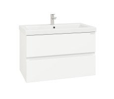 Тумба под раковину Onika Эвада 80 подвесная, белая (ум. Миранда 80/ Como-80) 108058 