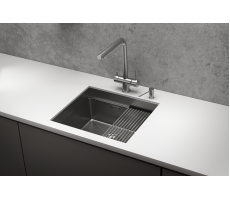 Кухонная мойка GRANULA KS-5045U, СТАЛЬ САТИН, стальная KITCHEN SPACE 