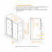 Душевой уголок RGW PA-74B (PA-14B + Z-050-2B) 1400x1200 410874142-14 Черный 