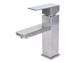 Смеситель для раковины OLIVE’S Economy VALDO квадр. нержавеющая сталь VL13100 нержавеющая сталь 