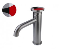 Смеситель для раковины ОМГ! 9009GM-R графит, красный Bronze de Luxe 