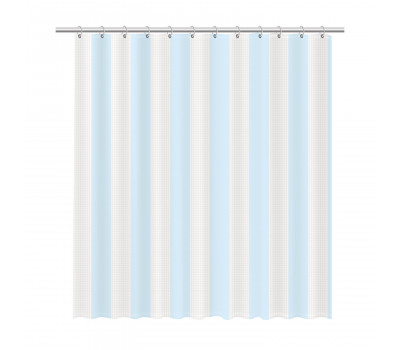 Шторка для ванной Fixsen Vafel голубая FX-5020C Шторка для ванной Fixsen Vafel голубая FX-5020C
