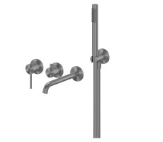 Смеситель ABBER Wasser Kreis 316 AF8130BGG для ванны скрытого монтажа, оружейная сталь брашированная  Смеситель ABBER Wasser Kreis 316 AF8130BGG для ванны скрытого монтажа, оружейная сталь брашированная