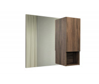 Зеркало-шкаф Comforty Бордо-90 дуб темно-коричневый 