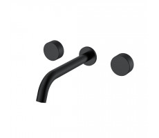 Смеситель из стены STICK SPIRALE на 3 отв. BLACK Boheme 152-2-B.4 черный матовый