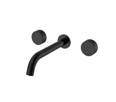 Смеситель из стены STICK SPIRALE на 3 отв. BLACK Boheme 152-2-B.4 черный матовый