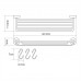 Полка WasserKRAFT Donau K-9400 9415 Хром 