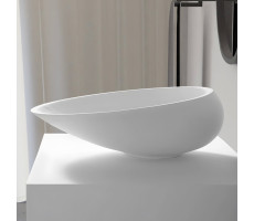 Раковина накладная ABBER Stein AS2616 белая матовая  Раковина накладная ABBER Stein AS2616 белая матовая