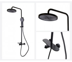 Душевая стойка каскадный излив АЙКОН 80112CB черный Bronze de Luxe 