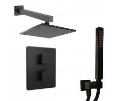 Комплект на 2 потребителя с термостатом Grazia PAINI, для душа, черный брашированный PVD 21PZSET26911THSH 