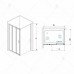 Душевой уголок 100x90 RGW Passage 060873109-011P Хром 