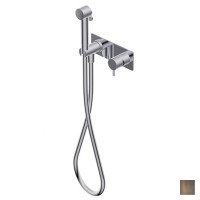 Смеситель встраиваемый однорычажный с гигиеническим душем Ritmonio Toilet accessories 7ANB101F34 Бронза 
